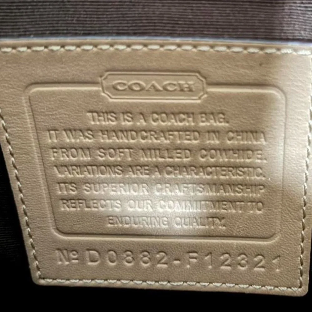 Coach Tan Leather Shoulder Bag - Picture 3 of 3